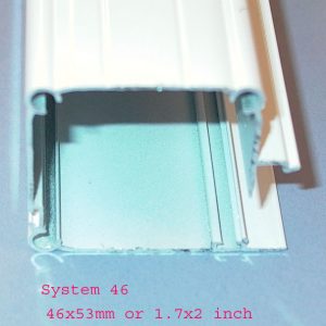Large retractable porch screens M46 (Double) Horizontal Slide