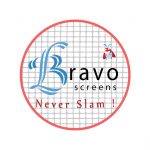 Bravo logo retracting Screens for door- french doors- garage door-big openings-manual-dutch double doors